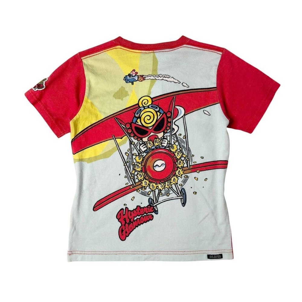 Hysteric Glamour airplane graphic baby tee